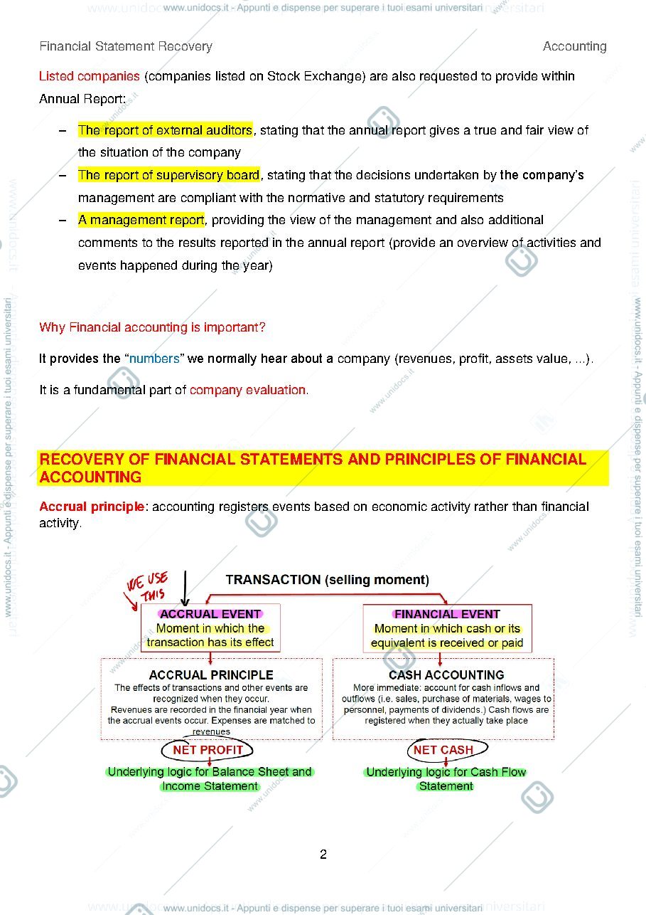 Anteprima pagina 2 — Riassunto Accounting, Finance & Control (A.A. 2020-2021)