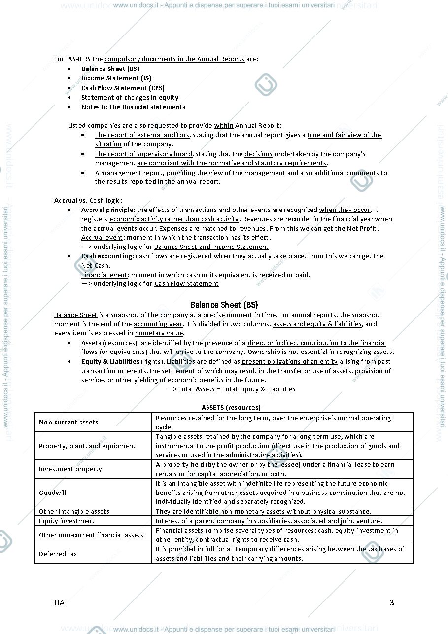 Anteprima pagina 3 — Appunti in inglese di Accounting, Finance and Control. Prof.ssa Michela Arnaboldi