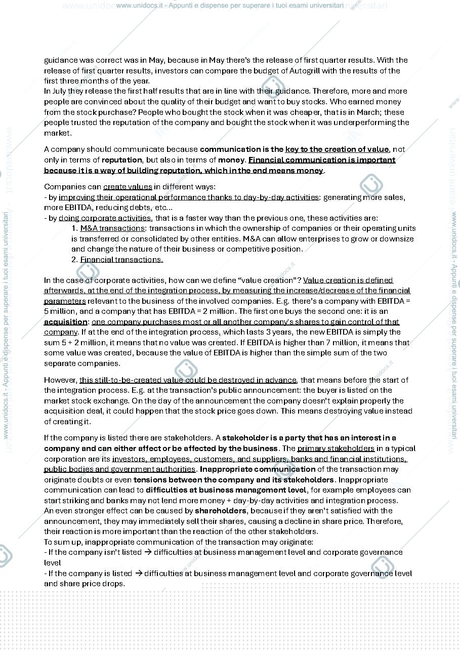 Anteprima pagina 3 — Accounting for investor relations II modulo 