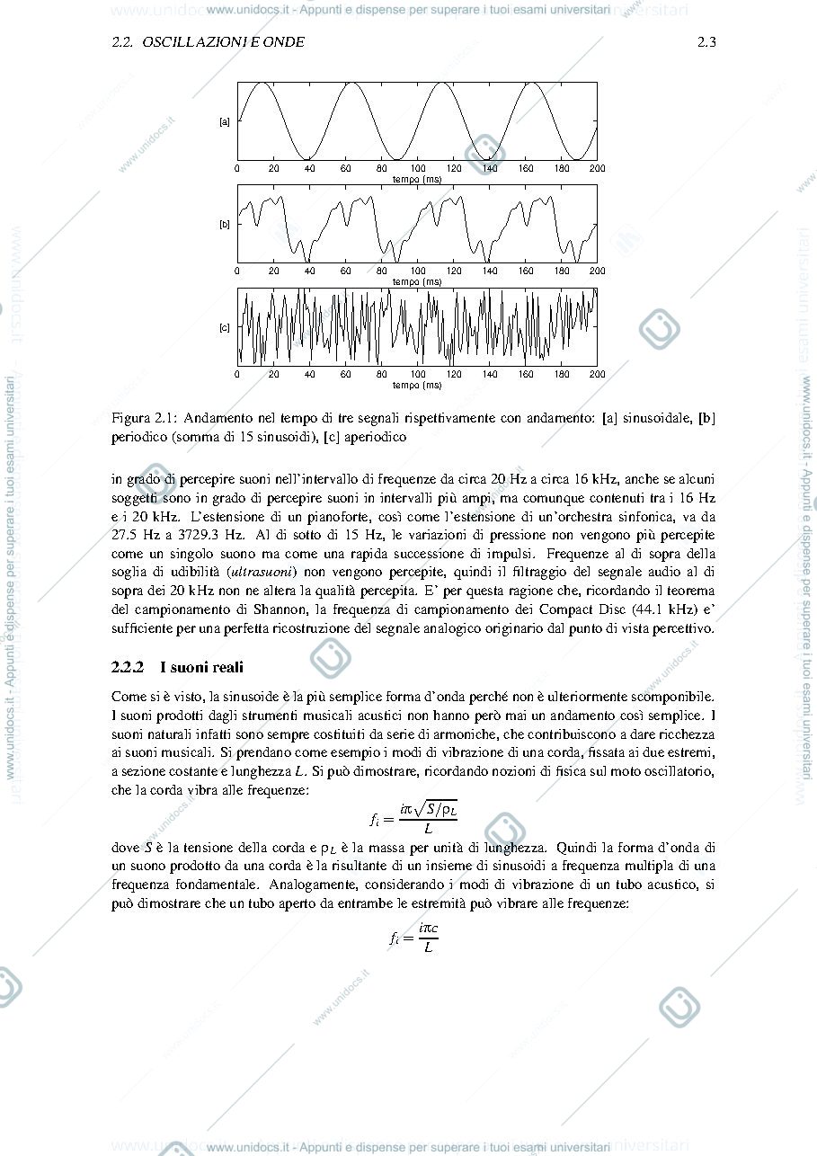 Anteprima pagina 3 — Acustica e Psicoacustica
