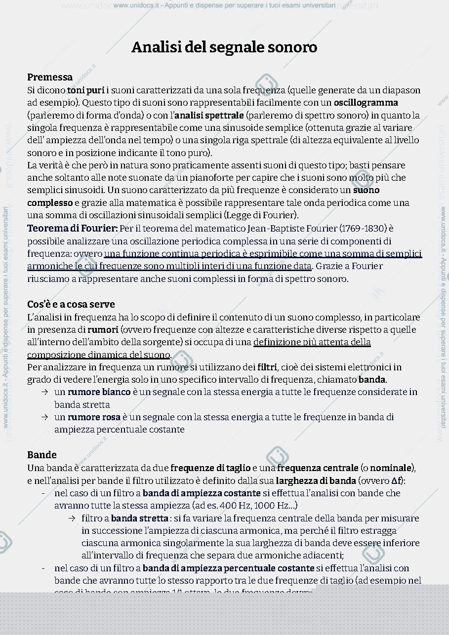 Anteprima pagina 1 — Analisi Spettrale
