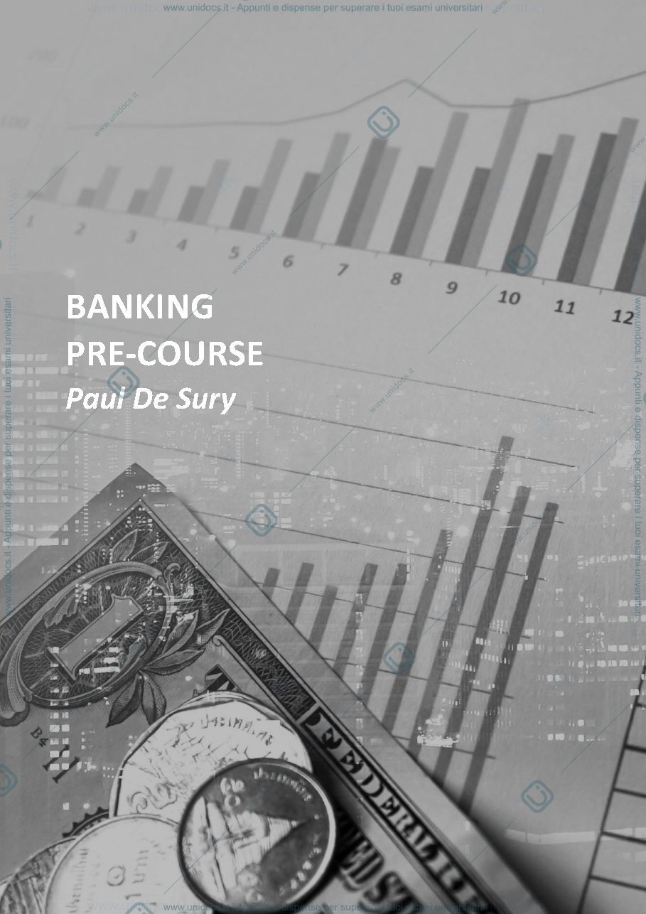 Anteprima pagina 1 — Sbobina Banking pre-course 