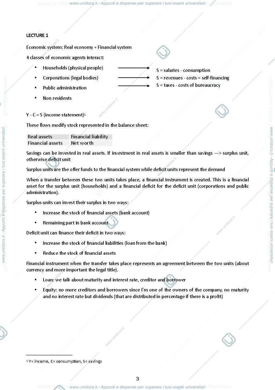 Anteprima pagina 3 — Sbobina Banking pre-course 