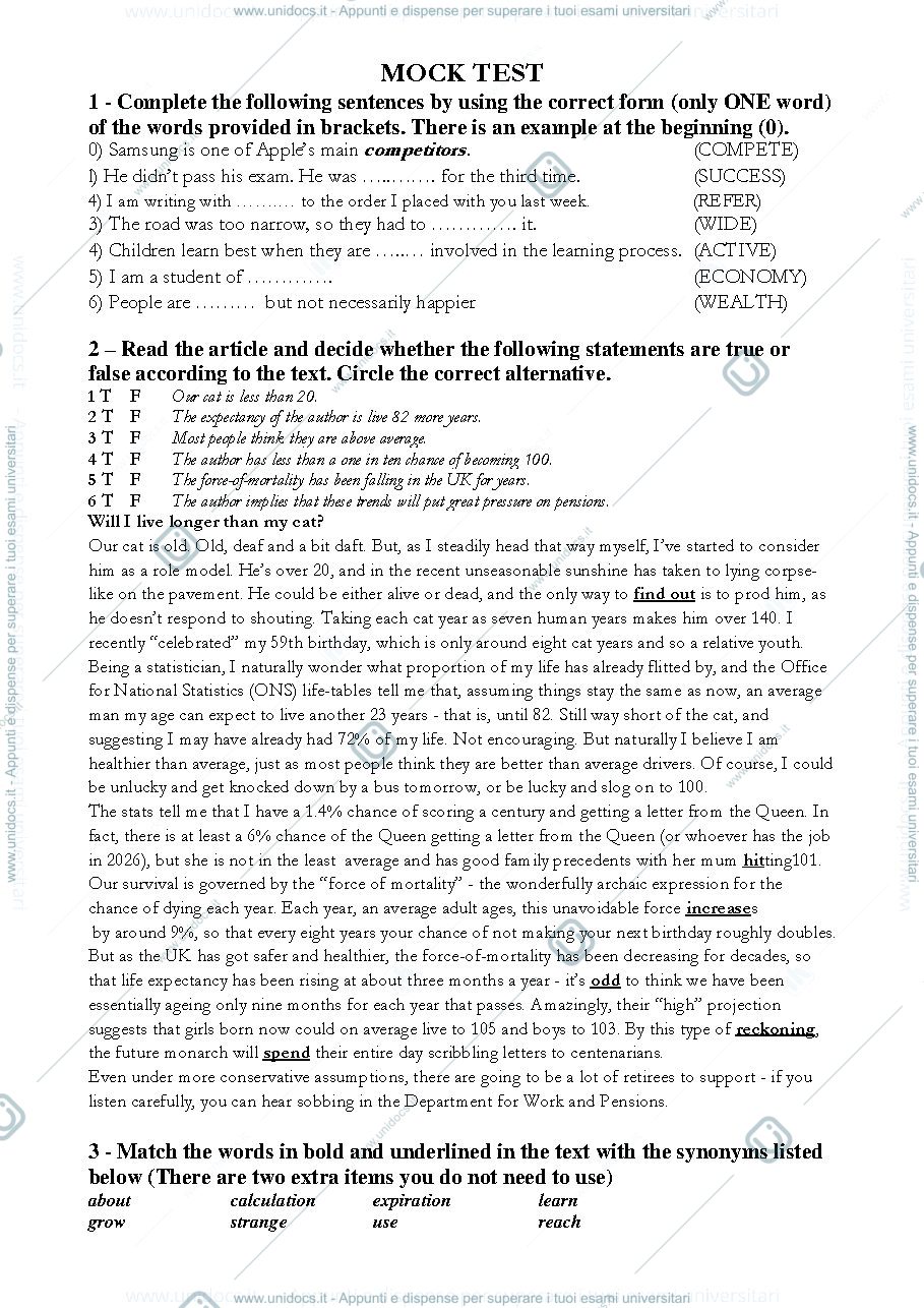 Anteprima pagina 1 — Afa Exam