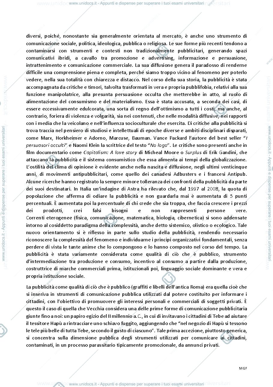 Anteprima pagina 2 — Pubblicità e comunicazione integrata