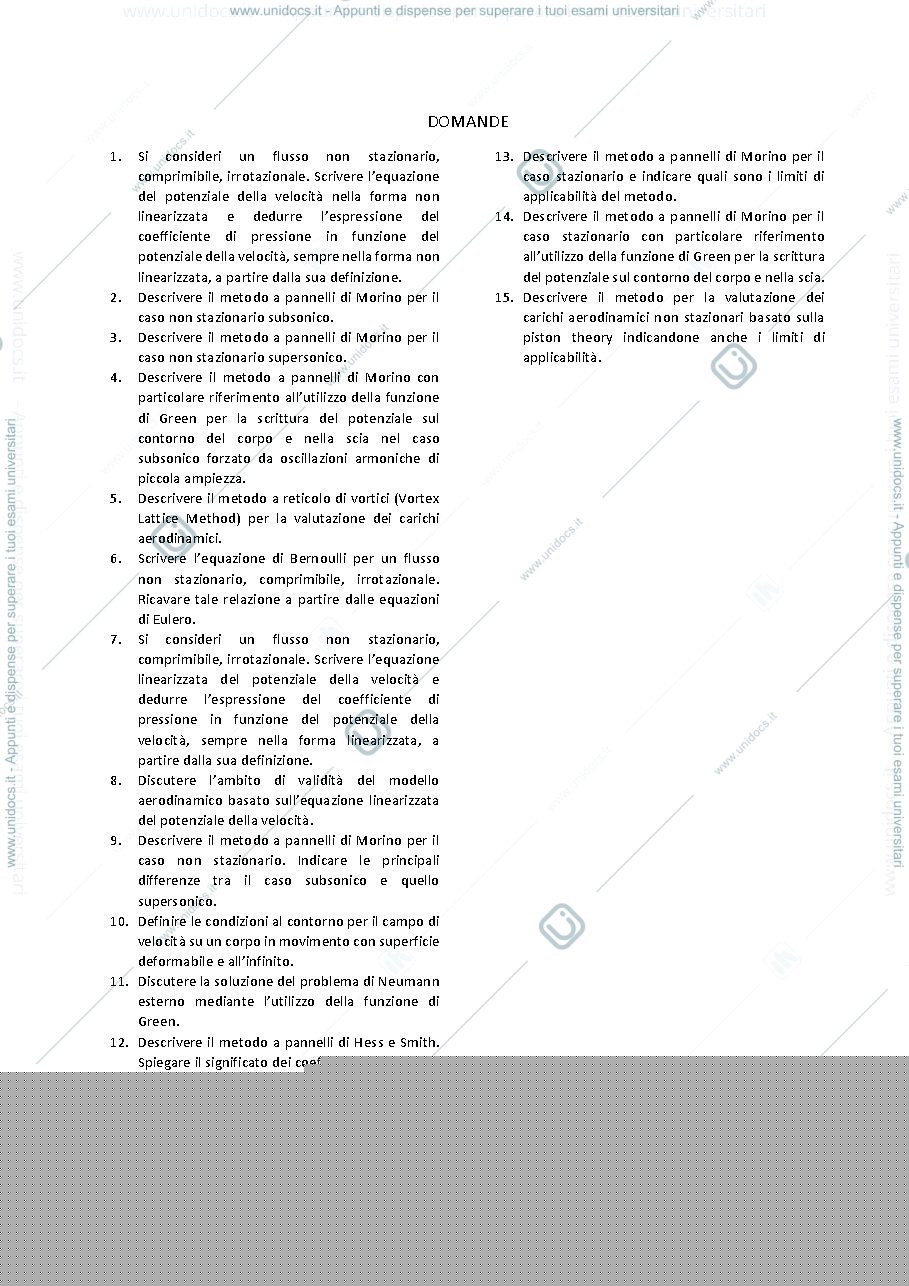 Anteprima pagina 1 — DOMANDE 2020, domande