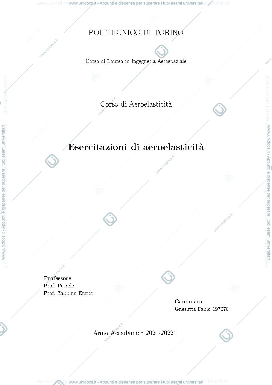 Anteprima pagina 1 — Esercitazioni