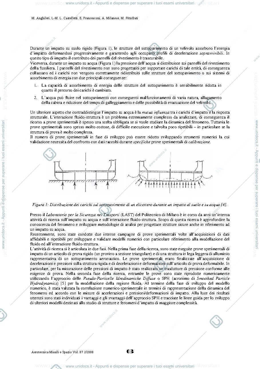 Anteprima pagina 2 — IMPATTO SU ACQUA DI STRUTTURE AERONAUTICHE