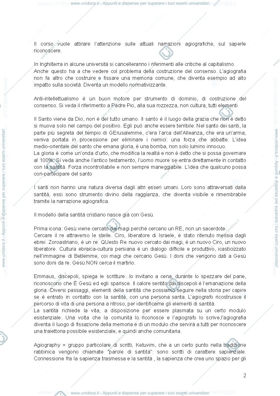 Anteprima pagina 2 — Agiografia