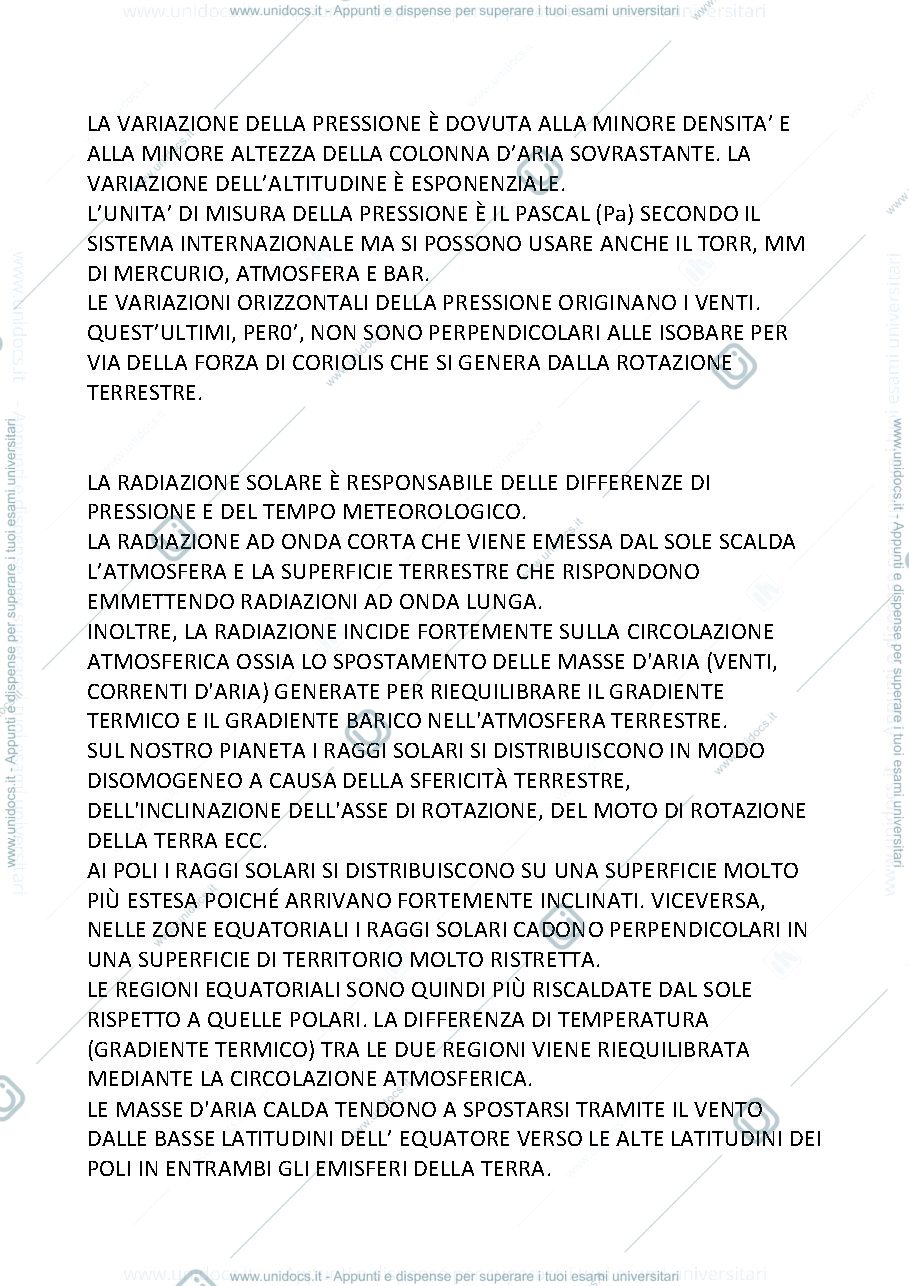 Anteprima pagina 2 — Appunti agroclimatologia e microclimatologia 