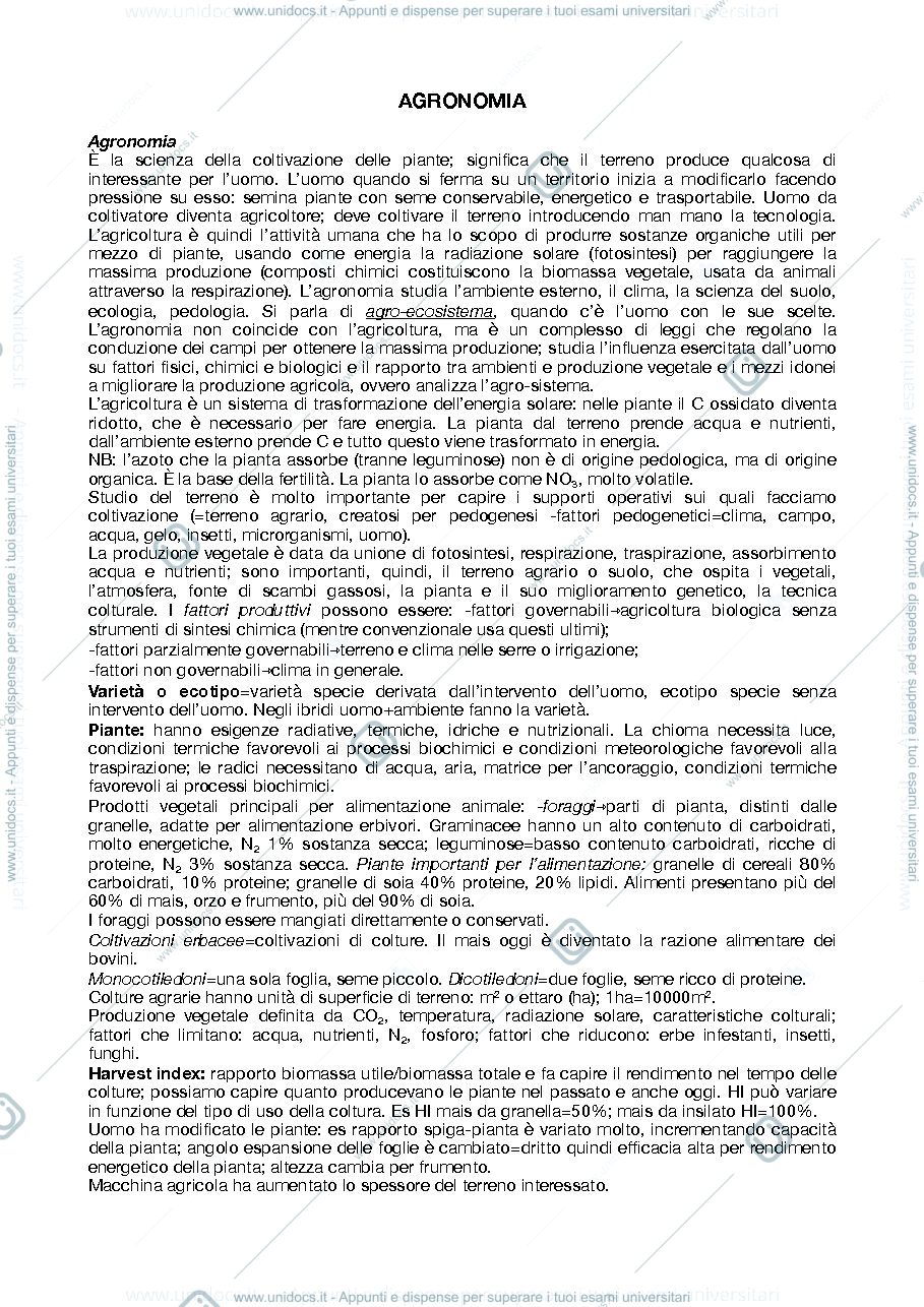 Anteprima pagina 1 — Agronomia e colture erbacee