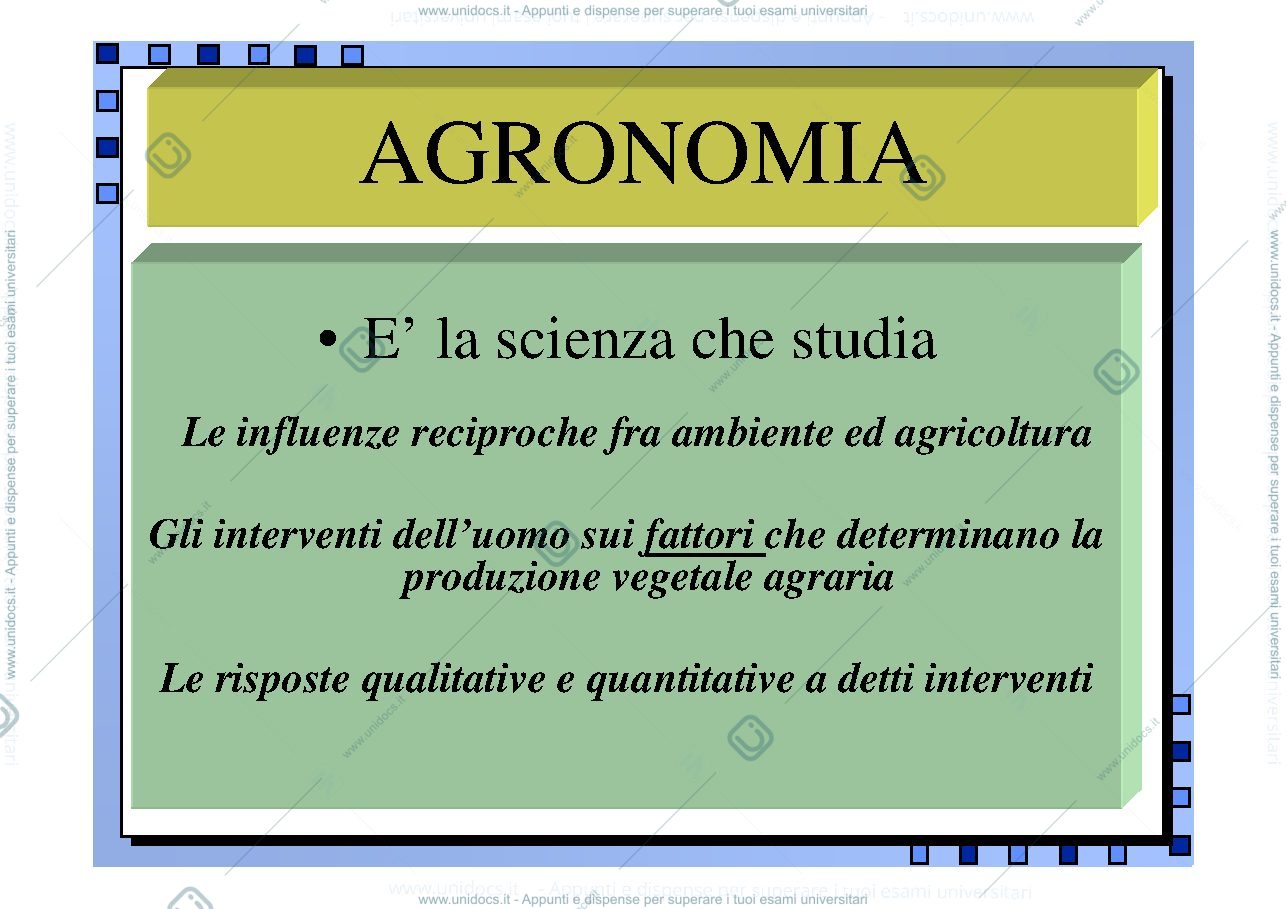 Anteprima pagina 3 — Agronomia Generale