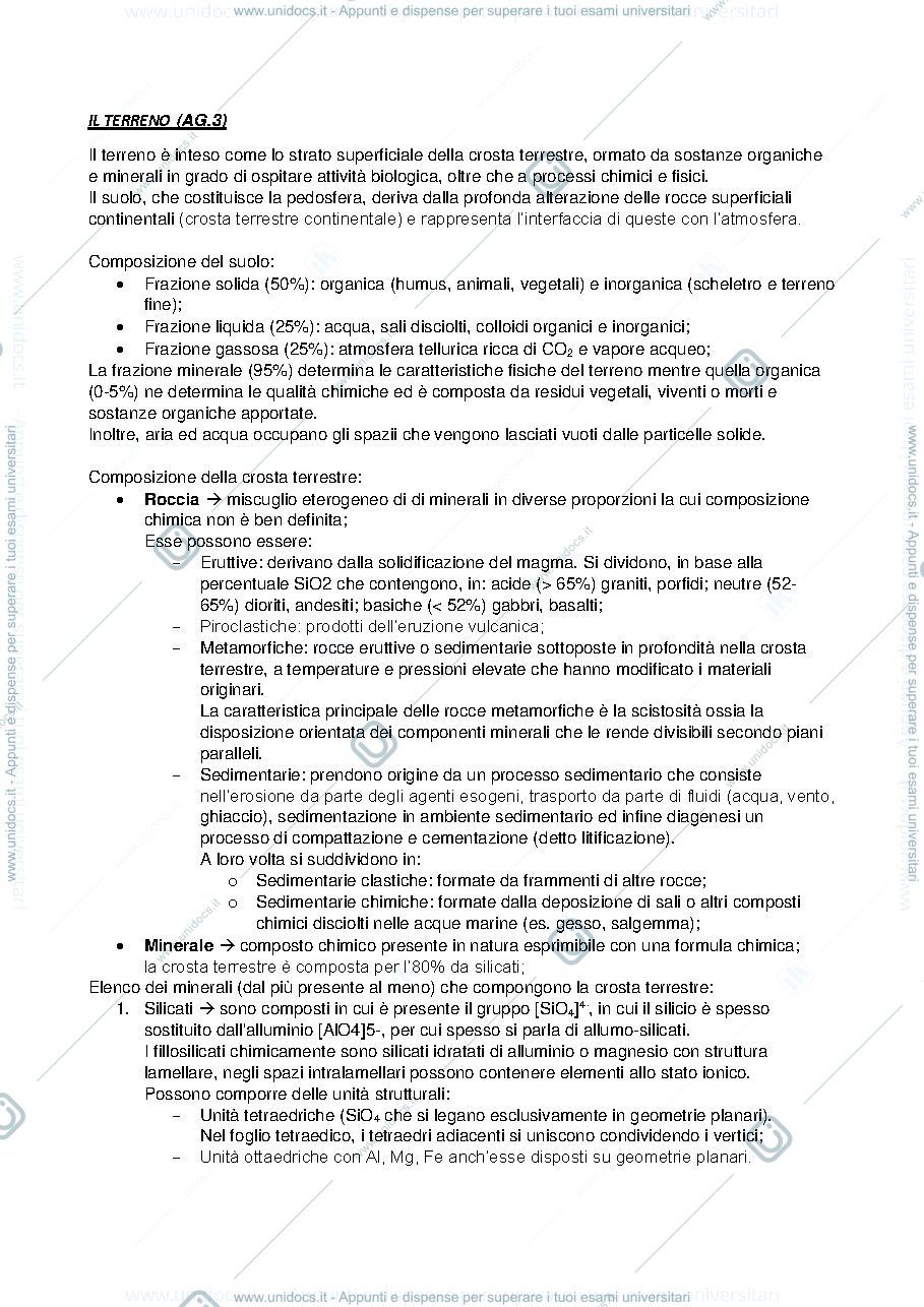 Anteprima pagina 1 — Agroclimatologia