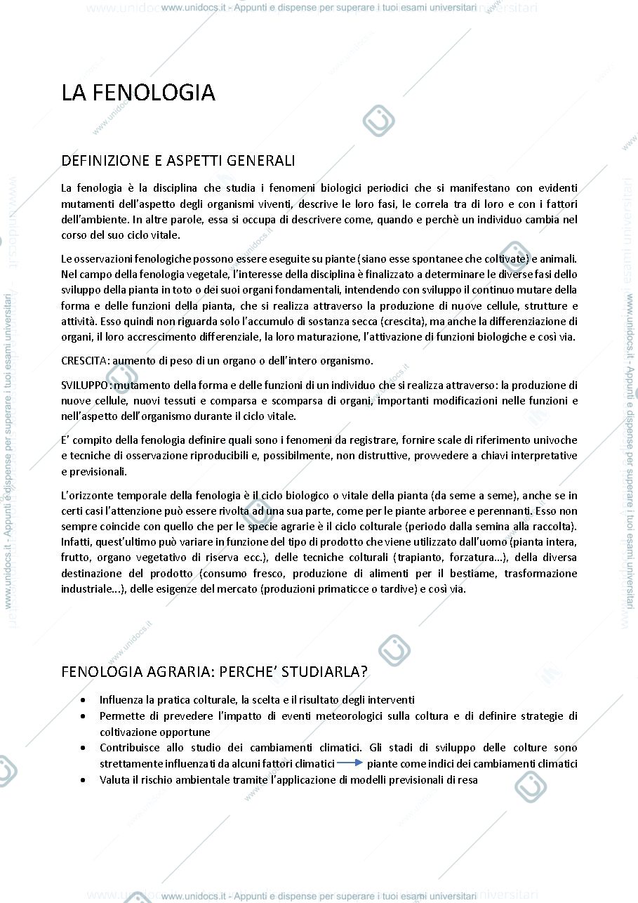 Anteprima pagina 1 — Fenologia