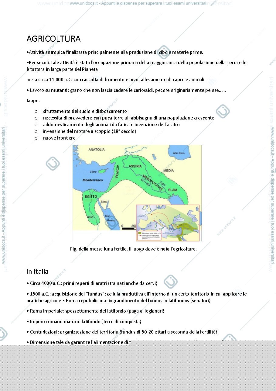 Anteprima pagina 1 — Storia dell'agricioltura