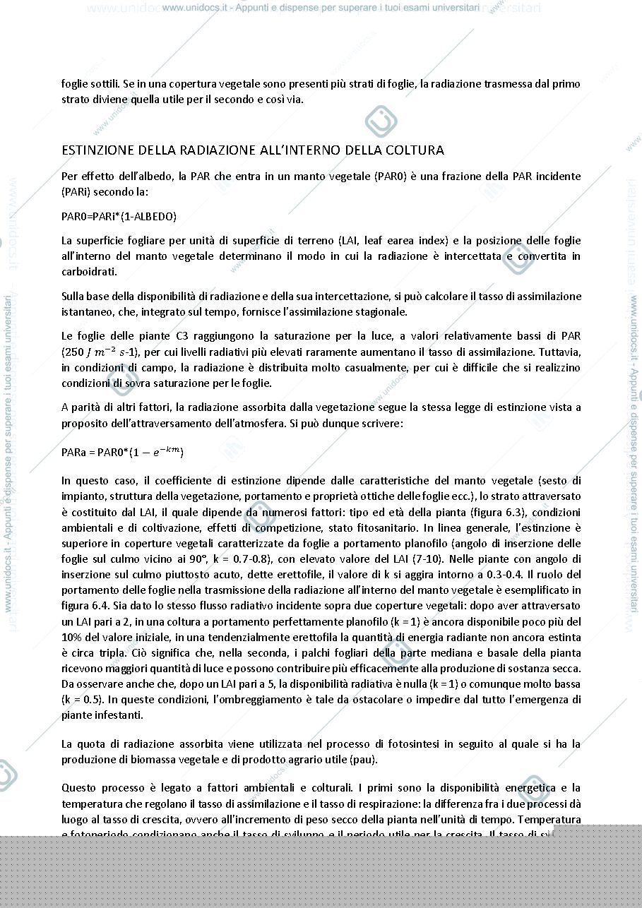 Anteprima pagina 2 — Produzione potenziale e i fattori limitanti