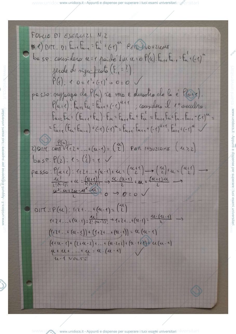 Anteprima pagina 1 — Esercizi aritmetica