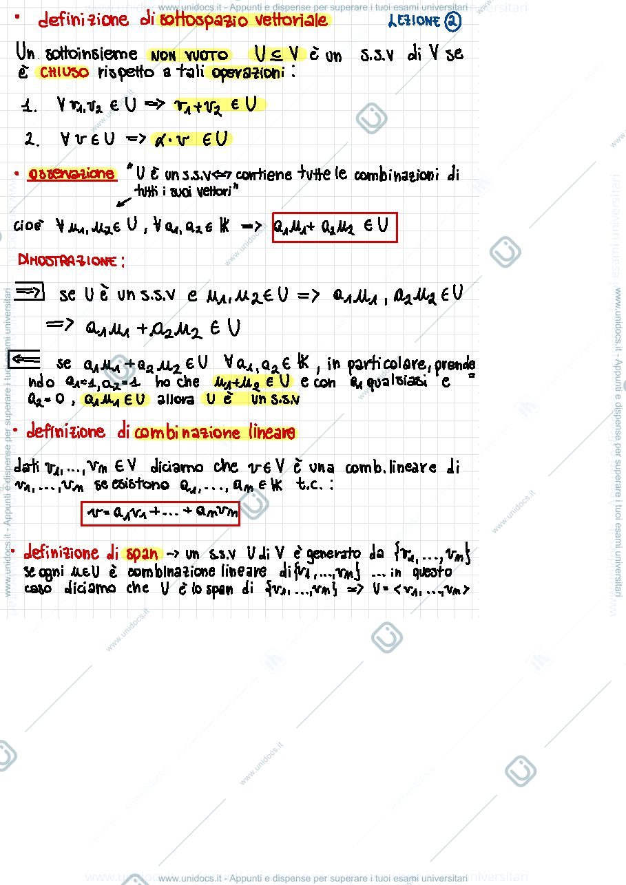 Anteprima pagina 2 — Teoremi Algebra e Geometria