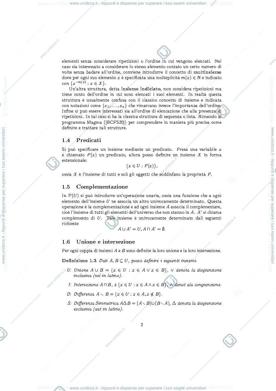 Anteprima pagina 5 — Dispensa Algebra 1° anno