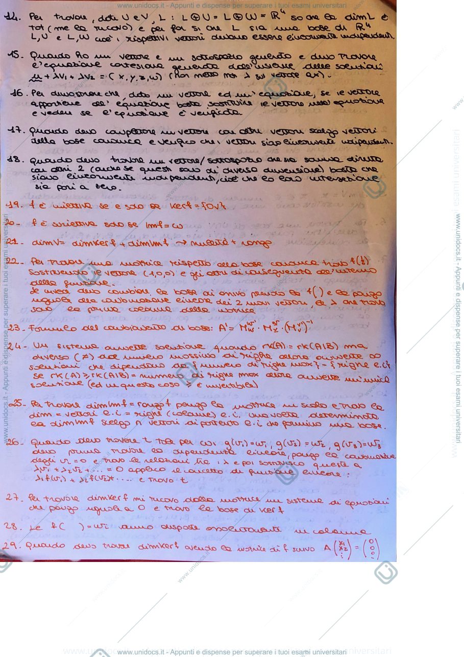 Anteprima pagina 2 — Algebra lineare e geometria schemi