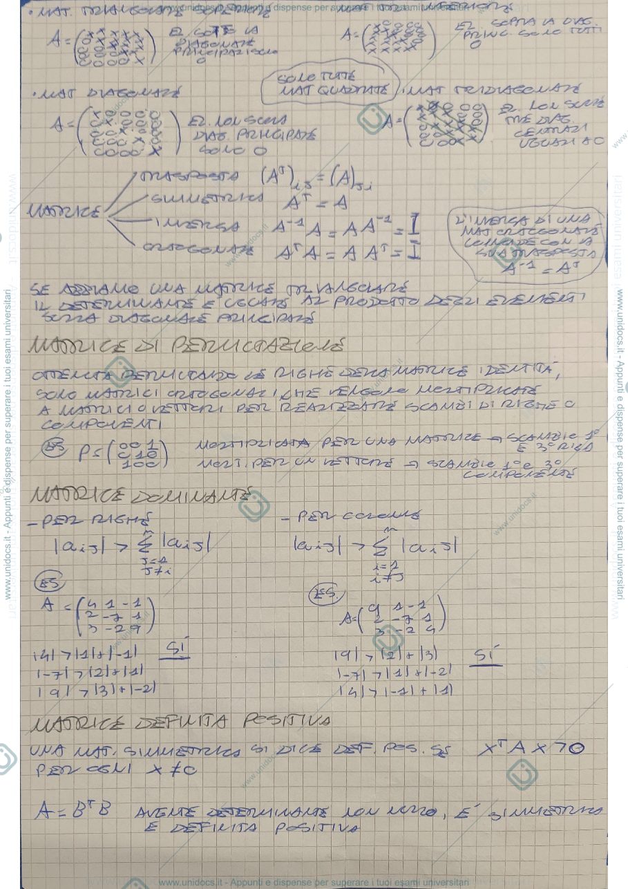 Anteprima pagina 2 — Riassunti calcolo numerico 