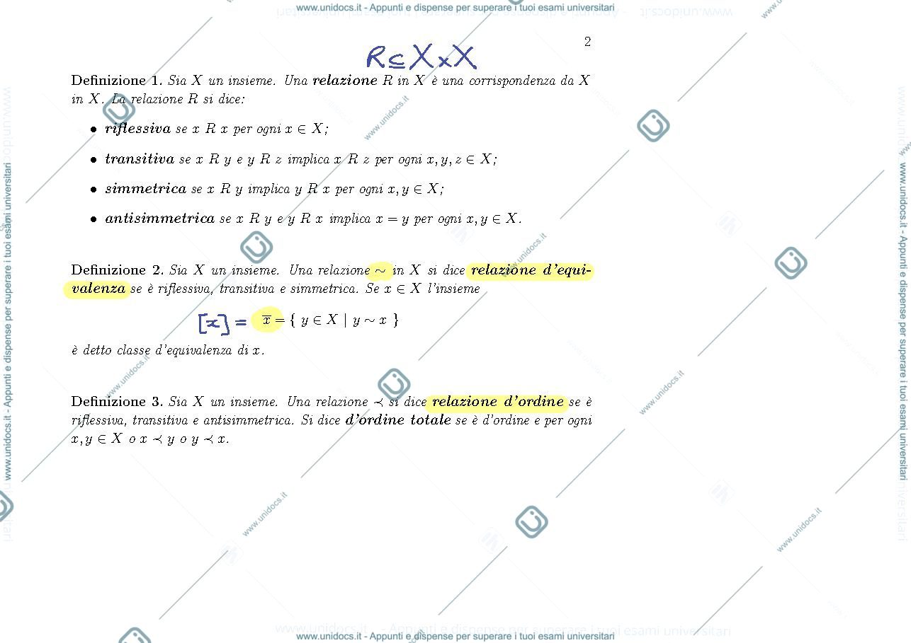 Anteprima pagina 2 — Appunti Algebra