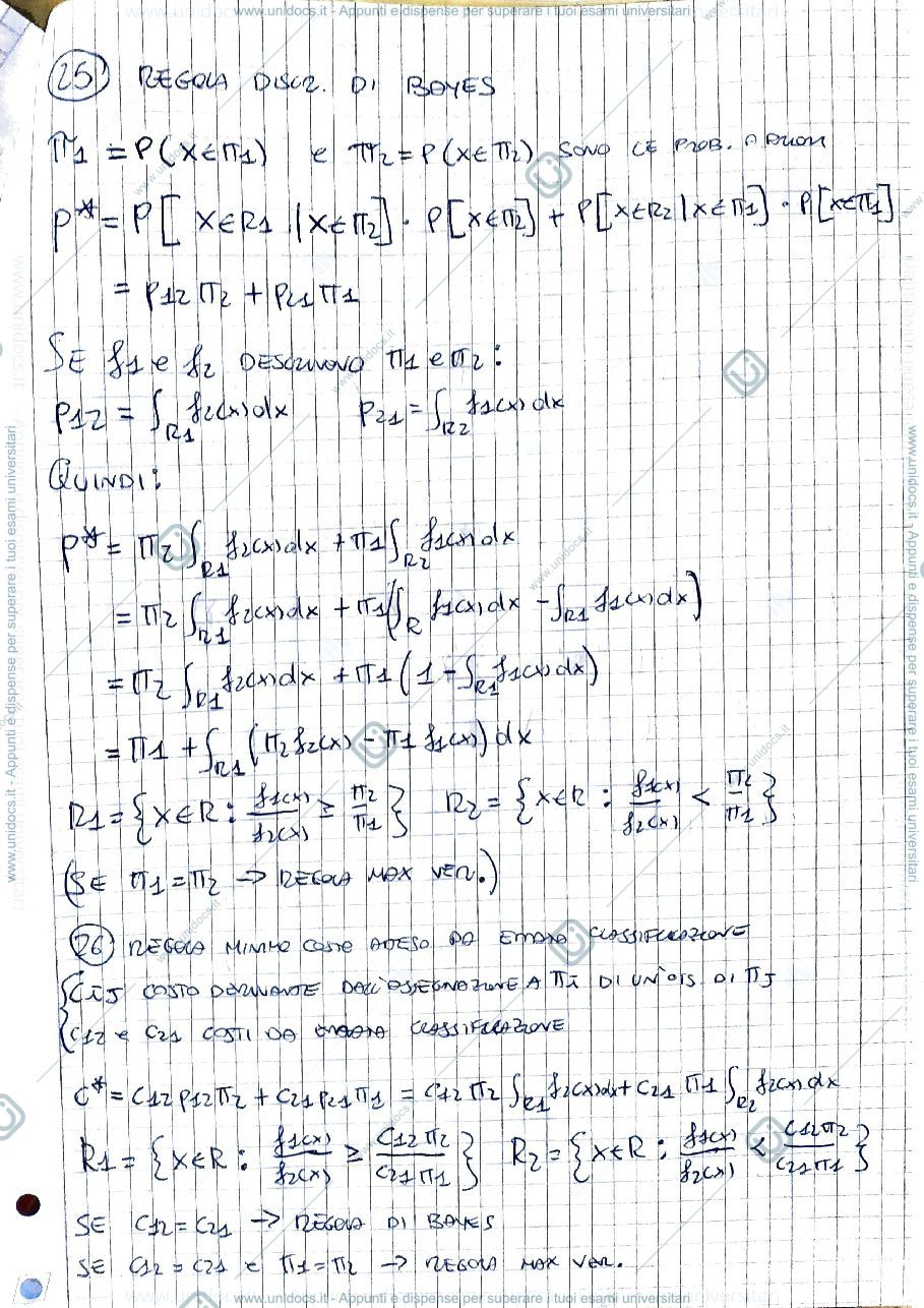 Anteprima pagina 1 — regola di bayes