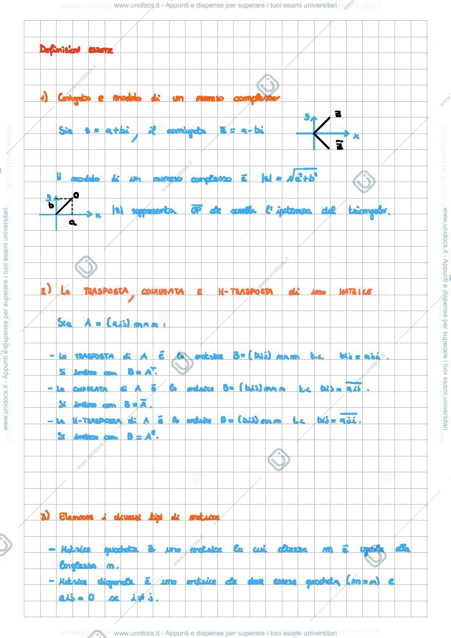 Anteprima pagina 1 — Definizioni d'esame