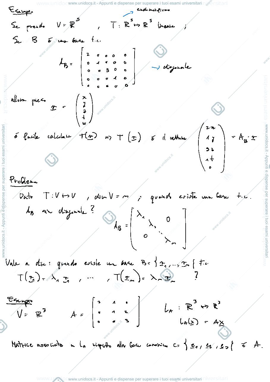 Anteprima pagina 1 — Appunti di Algebra Lineare - Parte 3