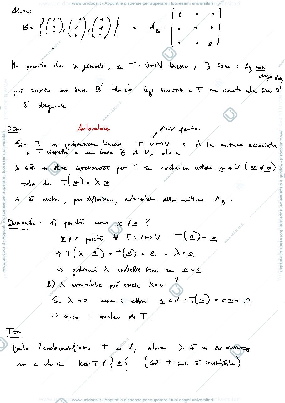 Anteprima pagina 3 — Appunti di Algebra Lineare - Parte 3