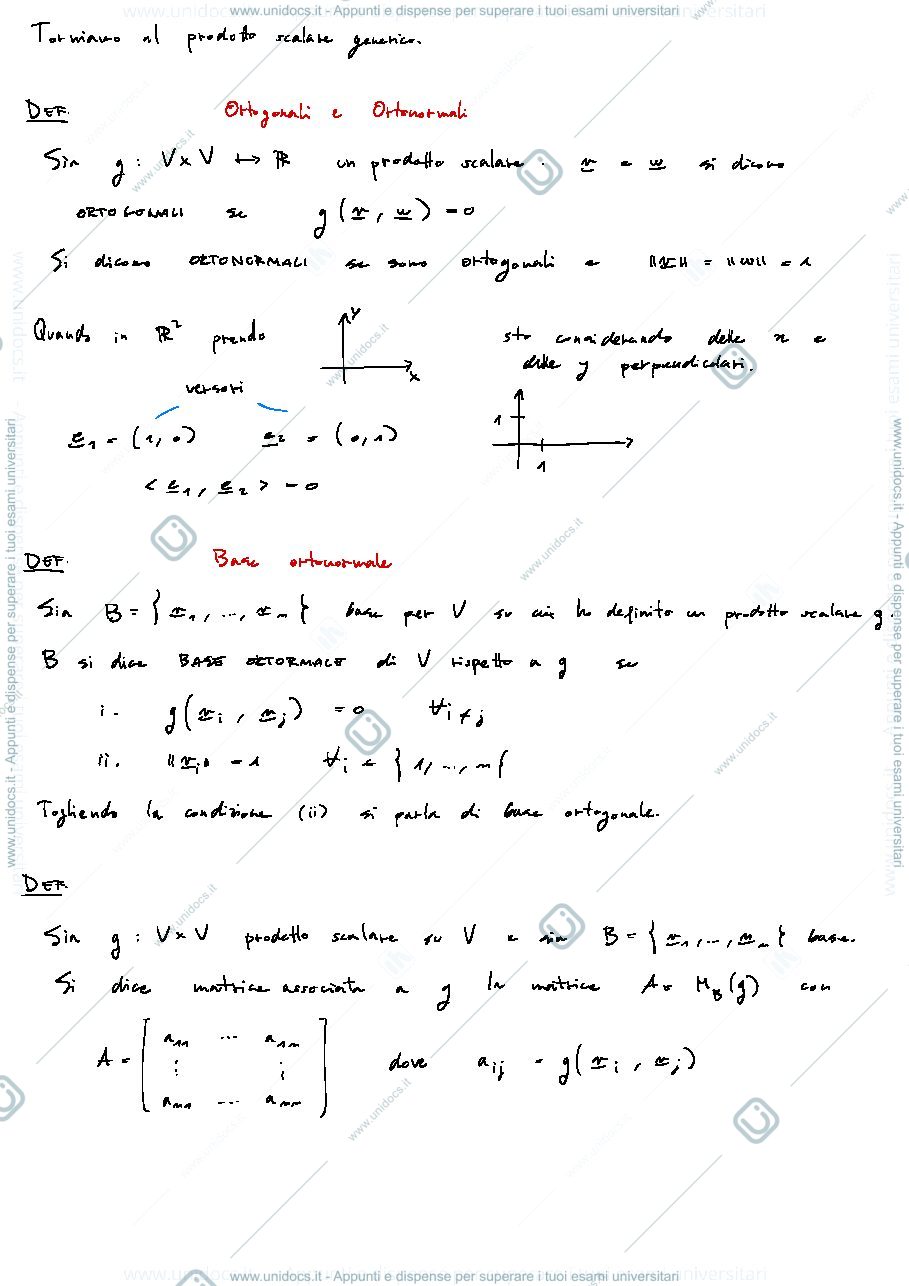 Anteprima pagina 3 — Appunti di Algebra Lineare - Parte 4