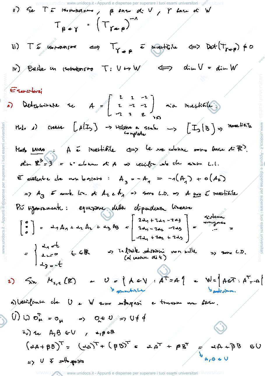 Anteprima pagina 3 — Appunti di Algebra Lineare - Parte 2