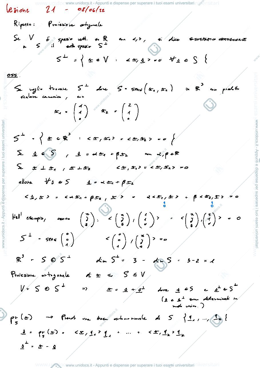 Anteprima pagina 2 — Appunti di Algebra Lineare - Parte 5