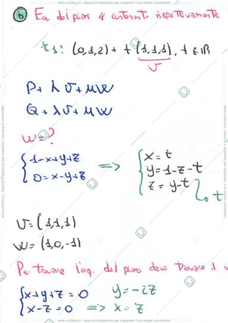 Anteprima pagina 2 — Esercitazioni geometria nello spazio Acquistapace Algebra lineare