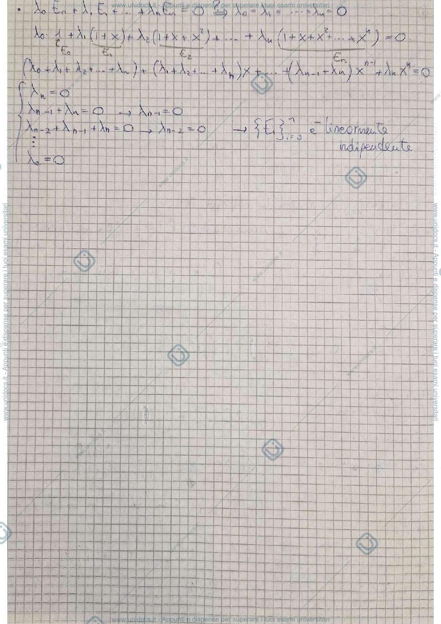 Anteprima pagina 2 — ESERCITAZIONE ALGEBRA LINEARE 2023/2024