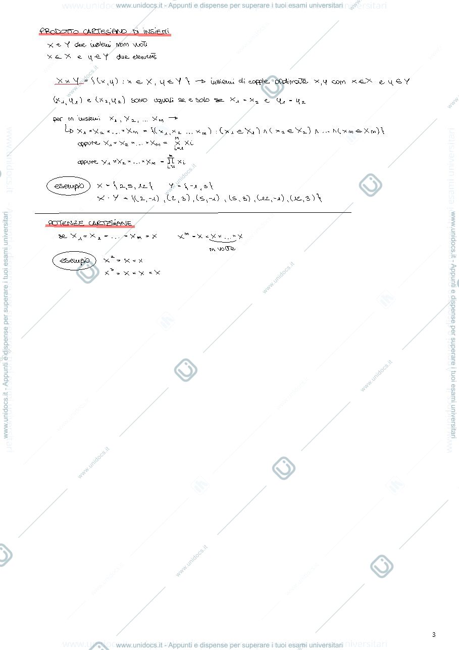 Anteprima pagina 3 — esame universitario di ALGEBRA