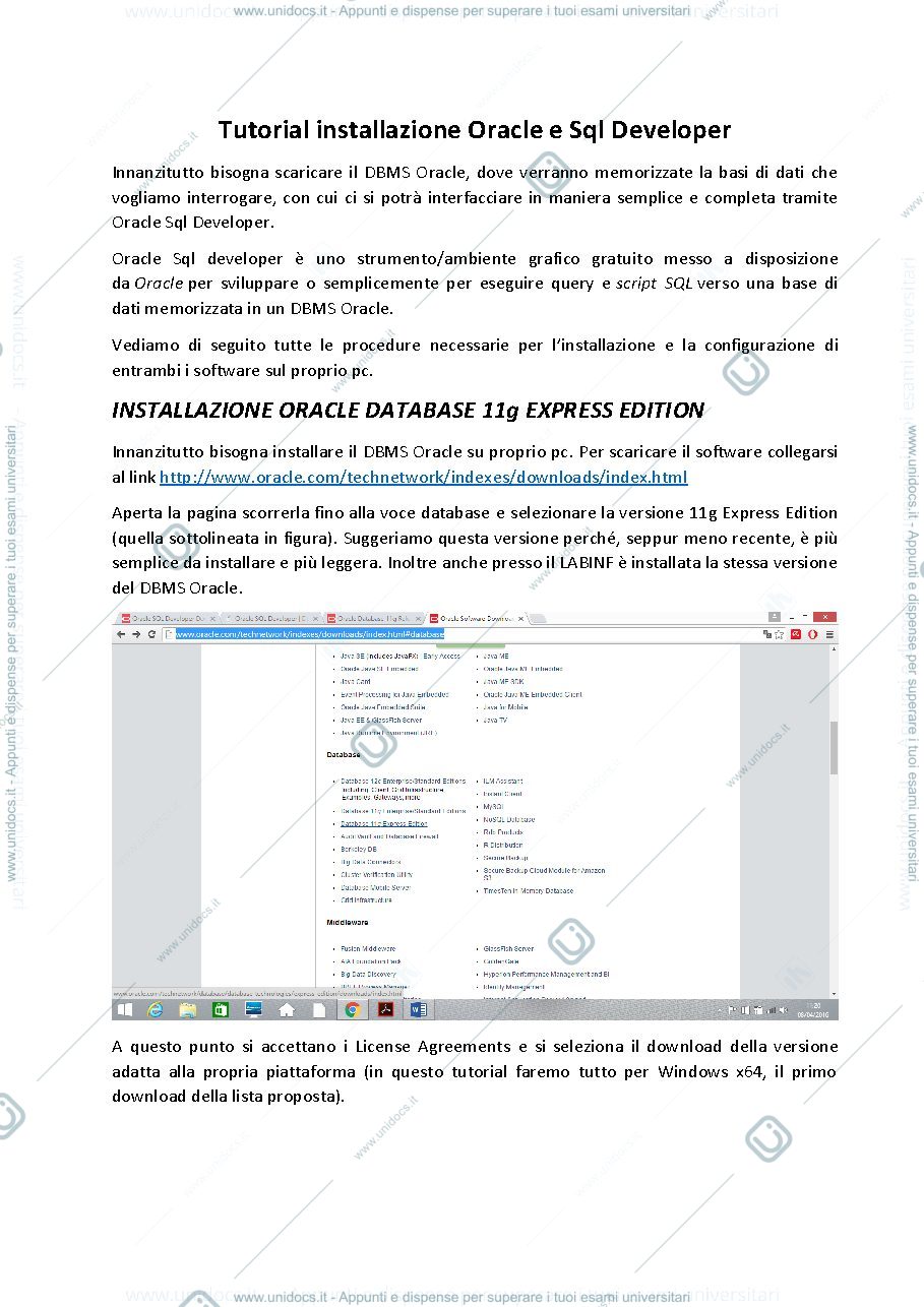 Anteprima pagina 1 — Database