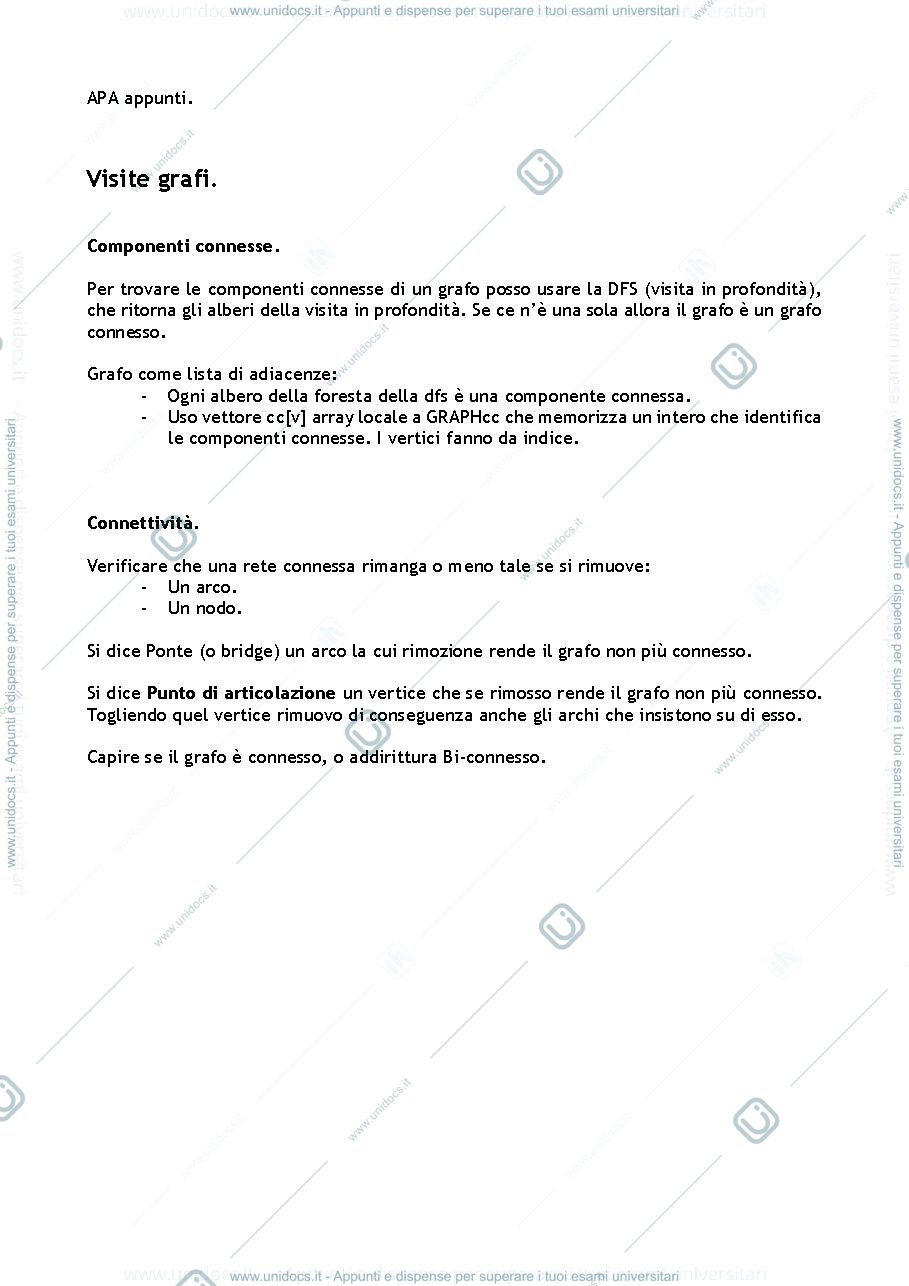 Anteprima pagina 1 — Visite grafi e tabelle di hash