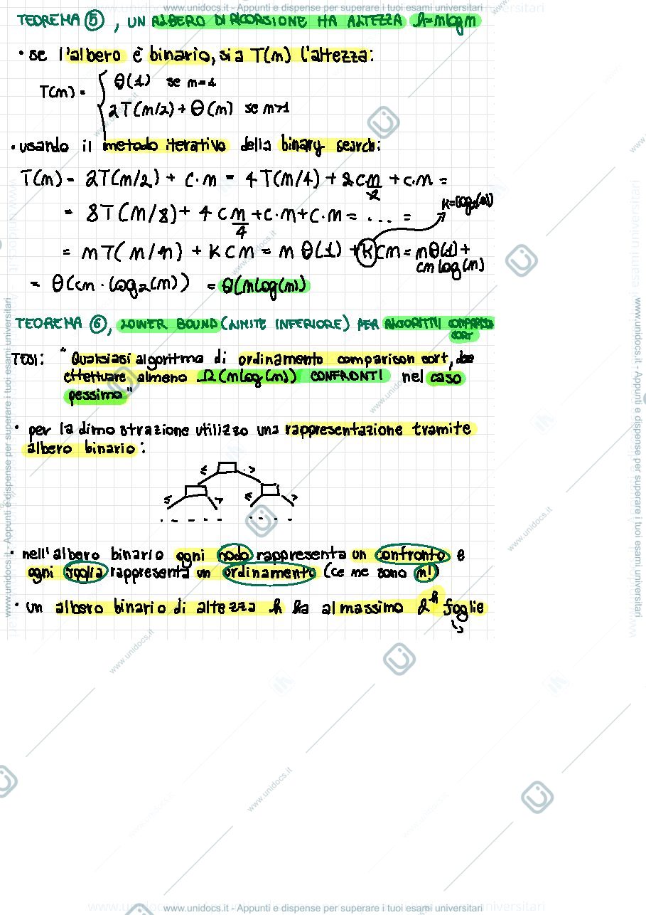 Anteprima pagina 3 — Teoremi Algoritmi e Strutture Dati