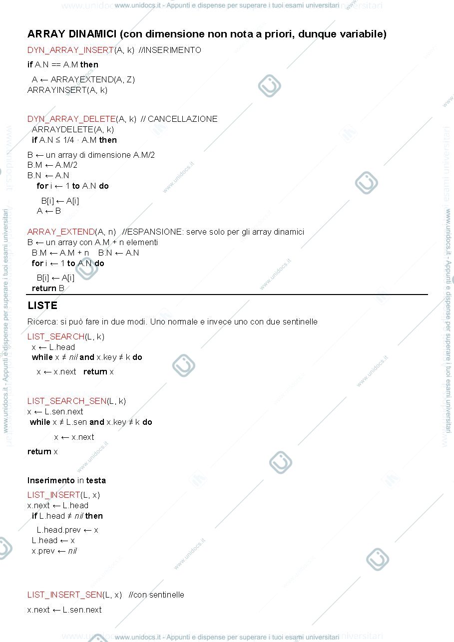Anteprima pagina 2 — Riassunto di tutto il corso 