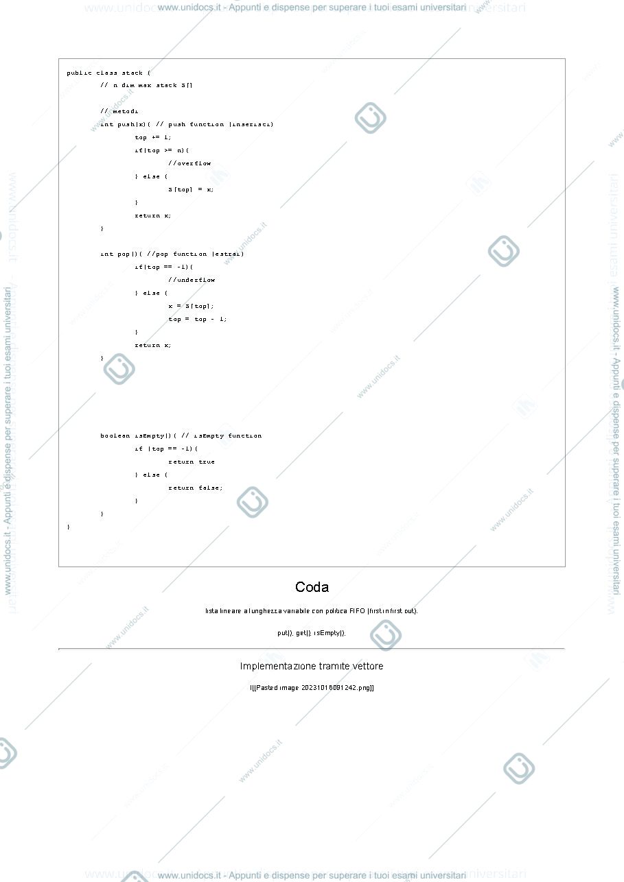 Anteprima pagina 3 — Strutture dati (fino alberi)