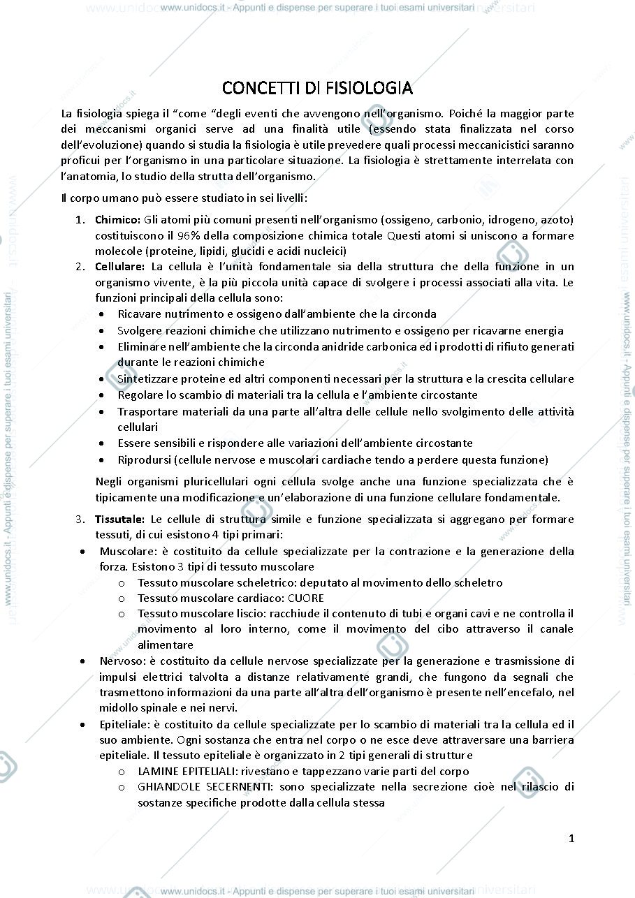 Anteprima pagina 1 — Fisiologia apparato digerente