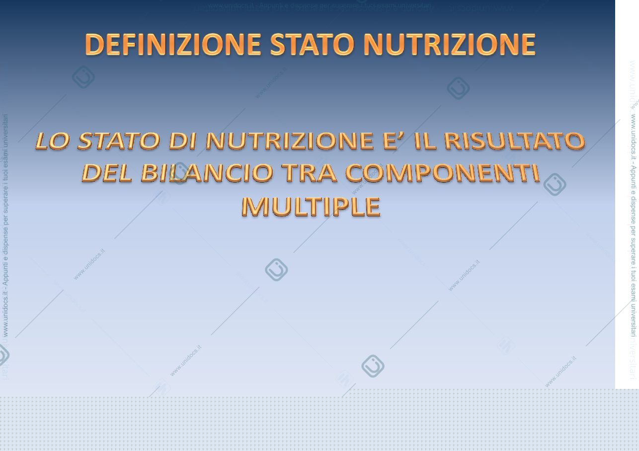 Anteprima pagina 2 — Valutazione dello stato di nutrizione