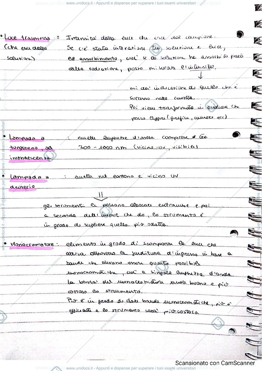 Anteprima pagina 3 — Spettrofotometria