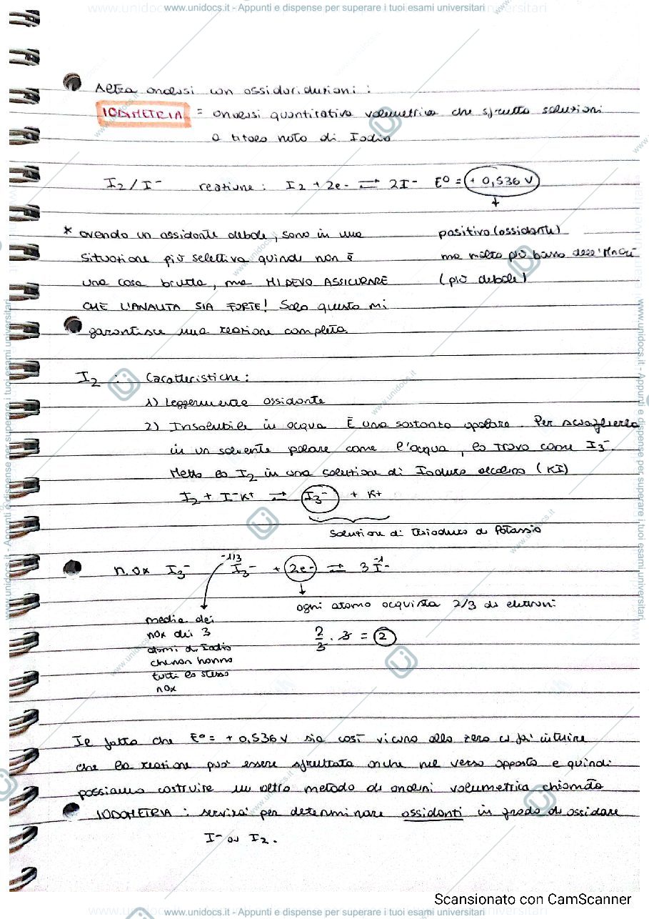 Anteprima pagina 1 — Iodimetria e Iodometria