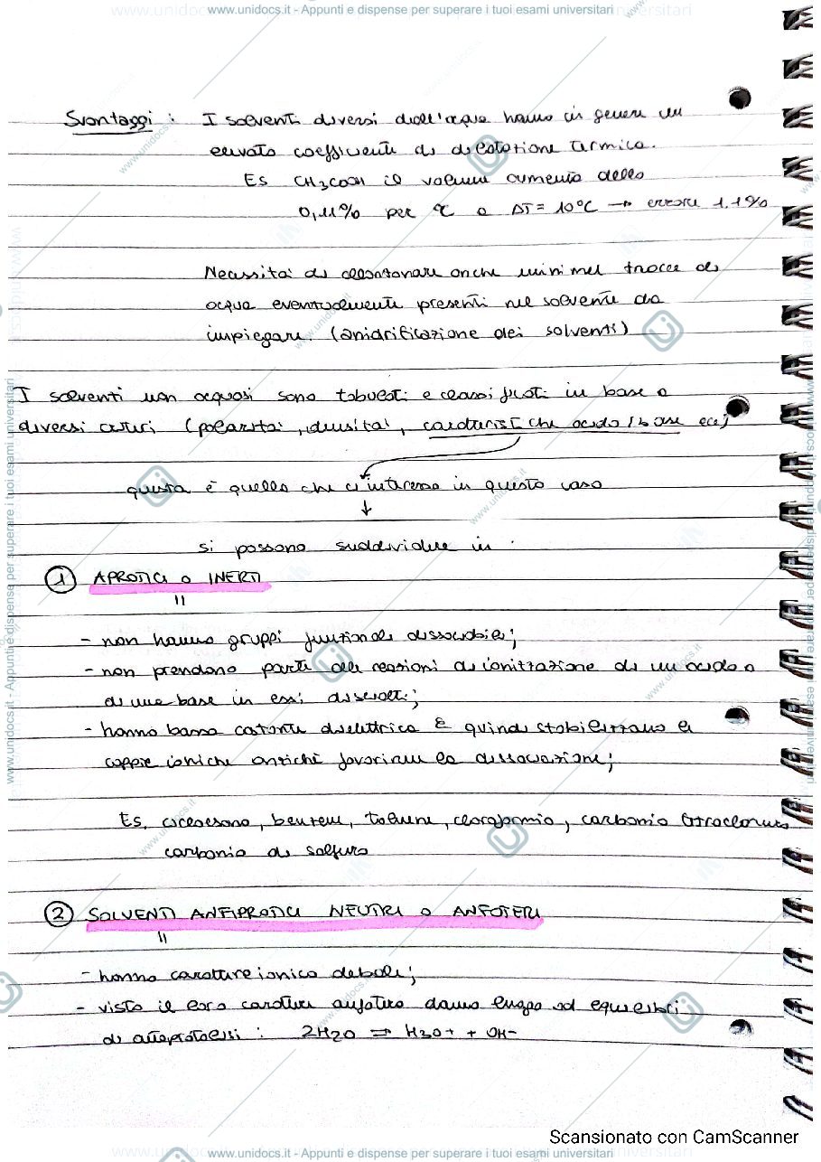 Anteprima pagina 2 — Titolazioni acido base in solventi non acquosi