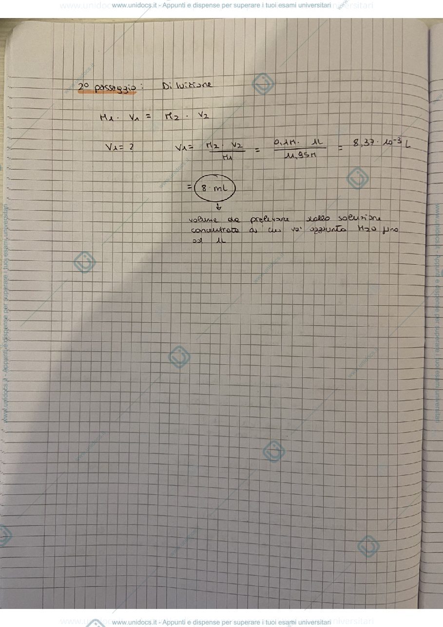 Anteprima pagina 1 — Appunti lezioni Analisi Chimico-Farmaceutica I