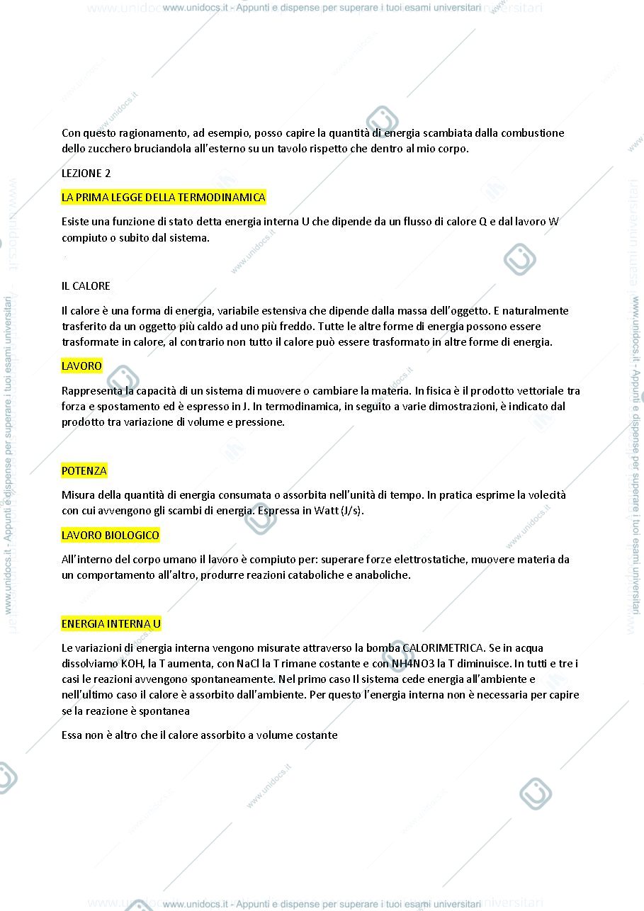 Anteprima pagina 2 — Appunti lezioni 1-2-3 BIOCHIMICA DELLA NUTRIZIONE