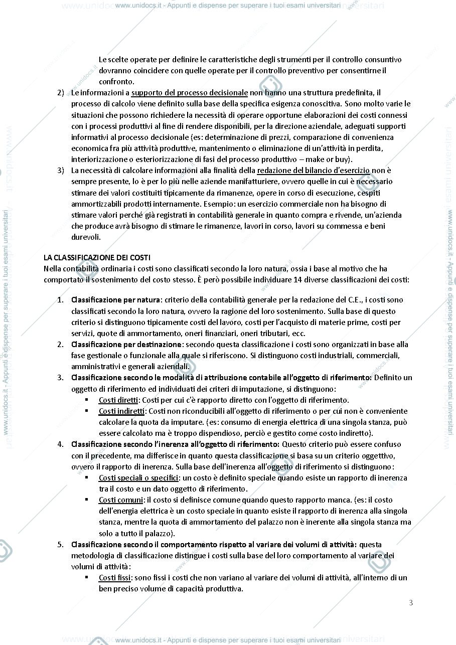 Anteprima pagina 3 — Appunti di Analisi dei costi
