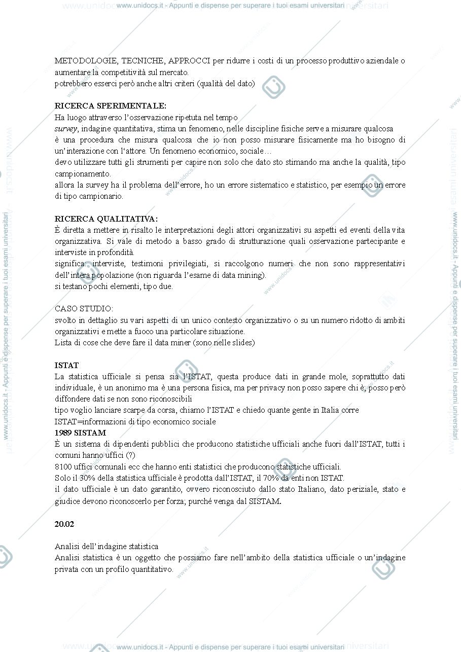 Anteprima pagina 2 — Analisi dei dati e data mining 
